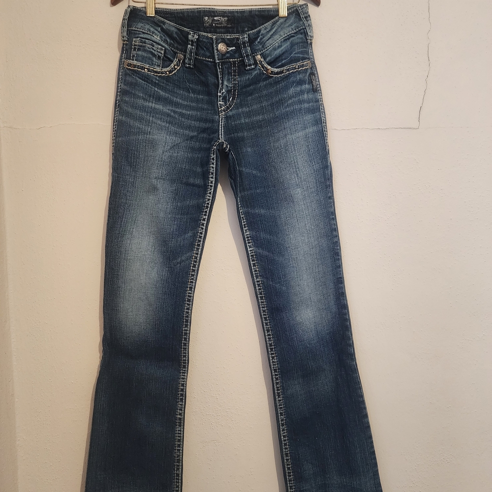 Silver Jeans Women's Boot Cut in Dark Blue